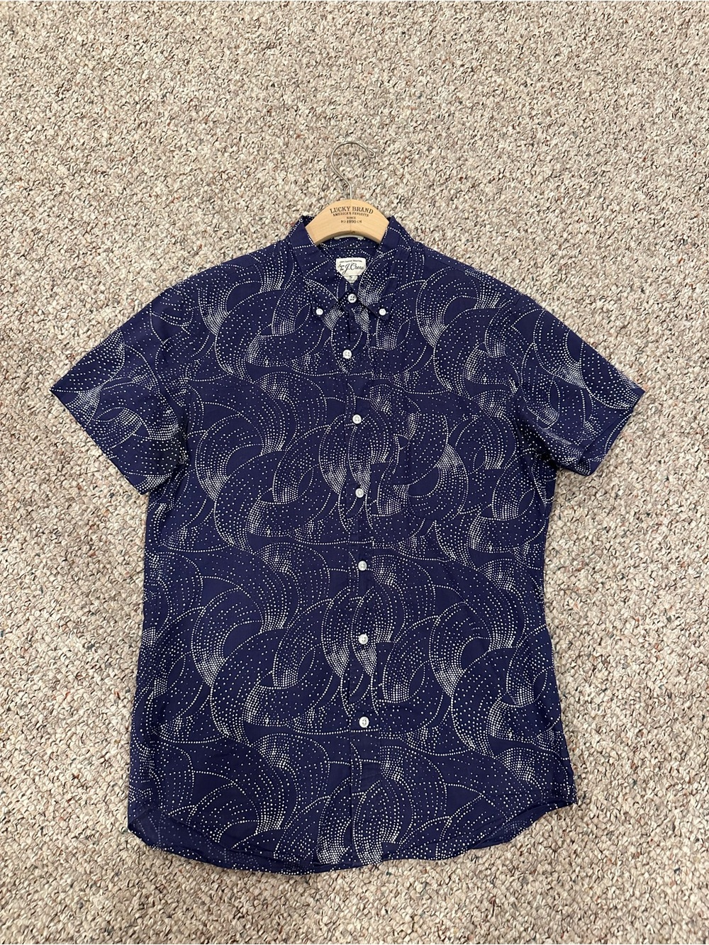 JCrew Mens Slim Fit Short Sleeve Button Down